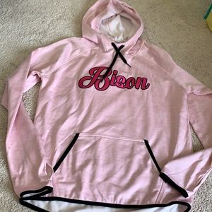 NWT Size Small Pennant Pink NDSU Bison Hoodie